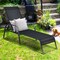Costway Set of 2 Patio Lounge Chairs Sling Chaise Lounge Recliner Adjustable Back